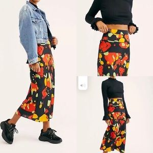 Free people normani fruit skirt sz small